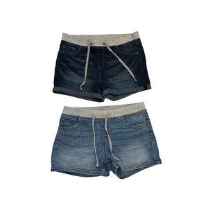 Justice Blue and Dark Blue Kids Shorts